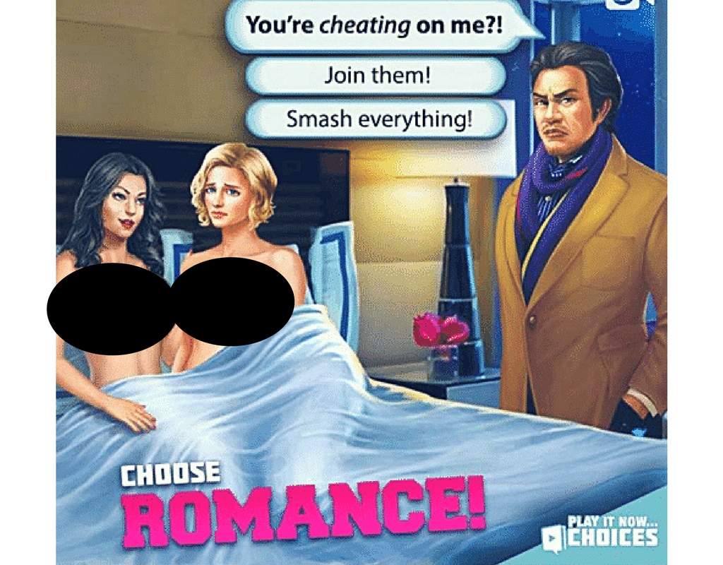 Sex scenes abound in CHOICES game found on Pinterest! - Counter Culture Mom