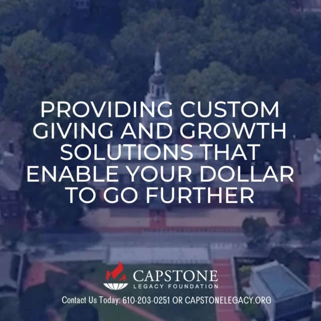 We love our sponsors!!!!!!

Link: https://capstonelegacy.org/

Capstone Legacy Foundation is a 501 (c) (3) Christian community foundation dedicated to the preservation of donor intent. We believe that stewarding God's blessings is a form of obedience and worship. Whether you wish to fund good works or do good works, Capstone provides customized giving solutions that enable each dollar to go further. Don't start a foundation, launch a ministry, or rush to distribute windfall gains without considering our range of innovative funding solutions. Contact us to request our public documents.

#capstone #giving #ministry, #obedience, #giving #charity, #christ centered